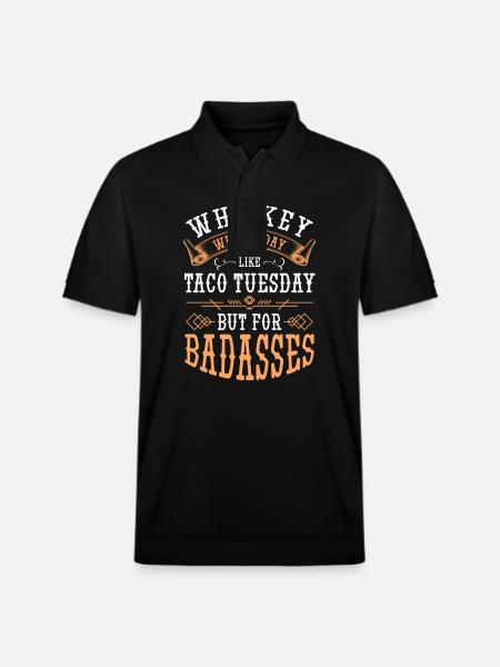 Schnapps Bartender Delight Intoxication - Stanley/Stella Unisex Organic Polo Shirt PREPSTER - black