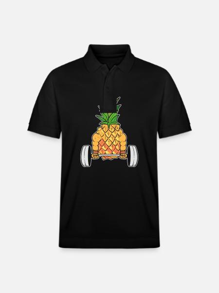 Pineapple Fitness - Stanley/Stella Unisex Organic Polo Shirt PREPSTER - black