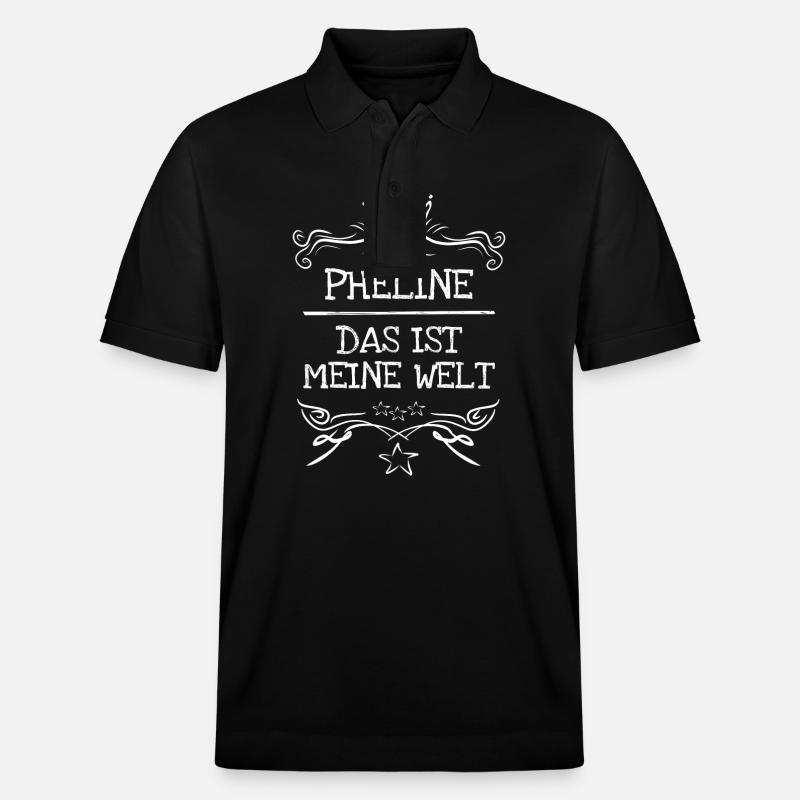 Mädchenname Pheline - Stanley/Stella Unisex Bio-Poloshirt PREPSTER - Schwarz