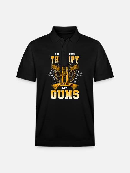 Shooting Club Shooting Range Shooter Firearm - Stanley/Stella Unisex Organic Polo Shirt PREPSTER - black