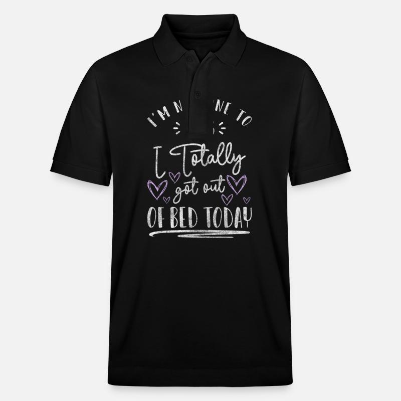 Pyjama Sleep Late Riser - Polo PREPSTER bio Stanley/Stella Unisexe - noir