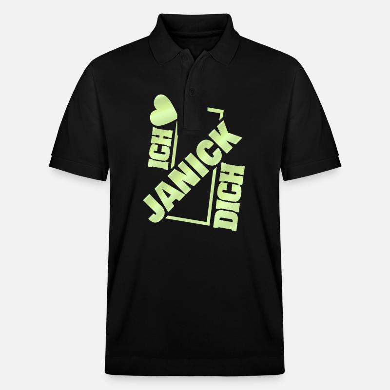 Couple Janick - Stanley/Stella Unisex Bio-Poloshirt PREPSTER - Schwarz