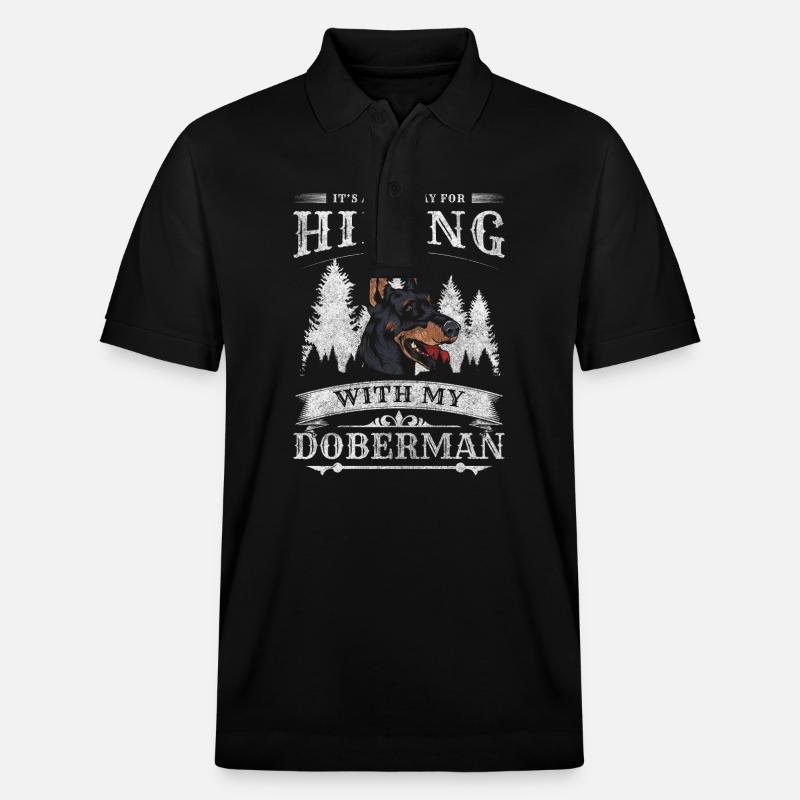Doberman Chien Propriétaire Animal - Polo PREPSTER bio Stanley/Stella Unisexe - noir