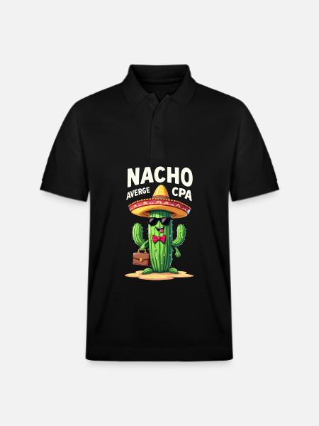 Plus qu’un simple comptable, cactus - Polo PREPSTER bio Stanley/Stella Unisexe - noir