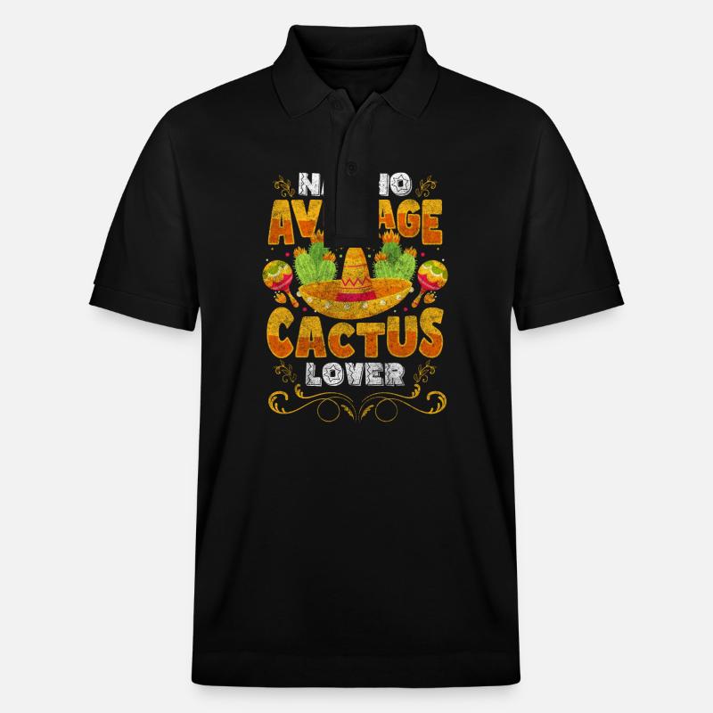 Jardin du désert de cactus - Polo PREPSTER bio Stanley/Stella Unisexe - noir