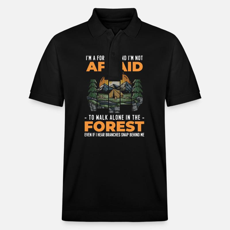 Wald Wild Jäger - Stanley/Stella Unisex Bio-Poloshirt PREPSTER - Schwarz