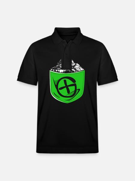 Geocaching Geocache Geocacher - Stanley/Stella Unisex Organic Polo Shirt PREPSTER - black