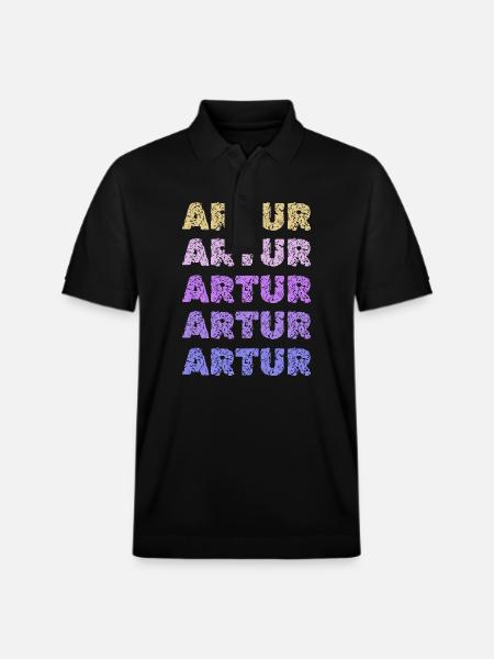 Artur Artur - Stanley/Stella Unisex Bio-Poloshirt PREPSTER - Schwarz
