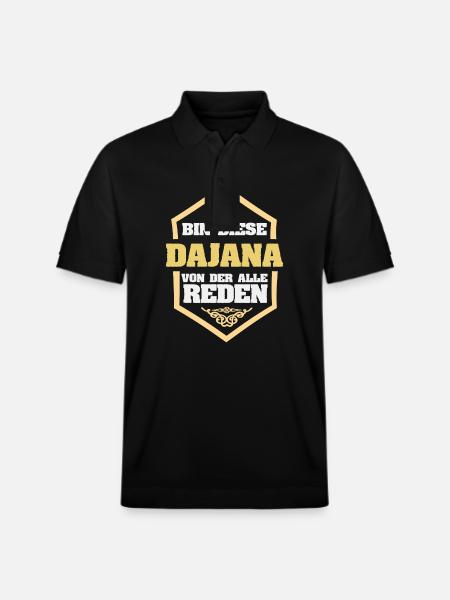 Dajana als Rufname - Stanley/Stella Unisex Bio-Poloshirt PREPSTER - Schwarz