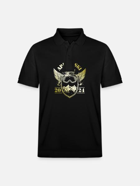 Après Ski 2024 Party - Stanley/Stella Unisex Organic Polo Shirt PREPSTER - black