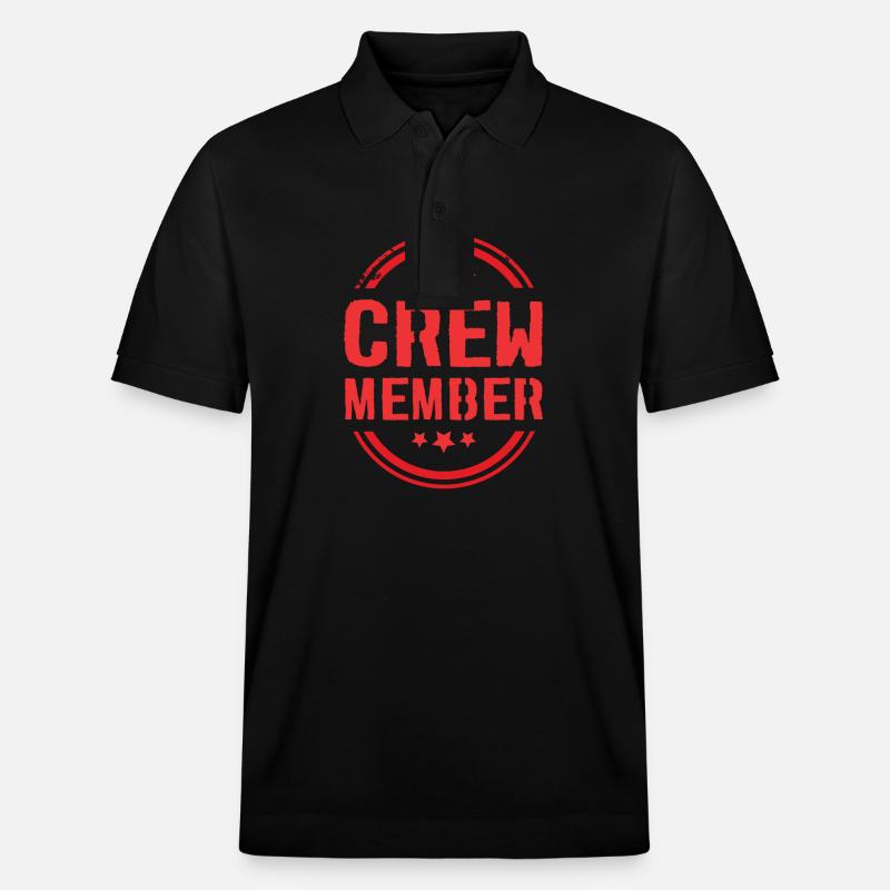 Crew Mitglied - Stanley/Stella Unisex Bio-Poloshirt PREPSTER - Schwarz