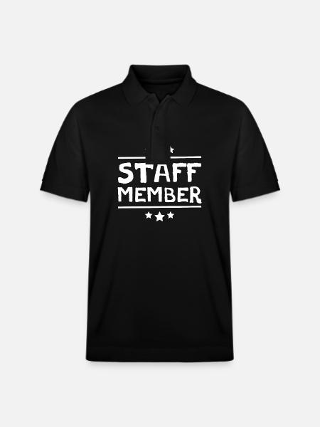 Staff Member - Stanley/Stella Unisex Organic Polo Shirt PREPSTER - black