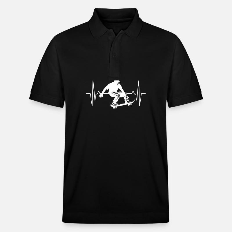 Skateboard Homme Pulse Skateboard - Polo PREPSTER bio Stanley/Stella Unisexe - noir