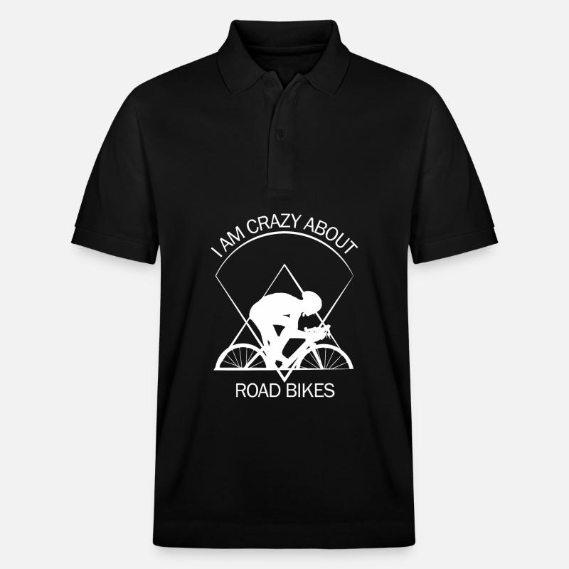 Rennrad - Stanley/Stella Unisex Bio-Poloshirt PREPSTER - Schwarz