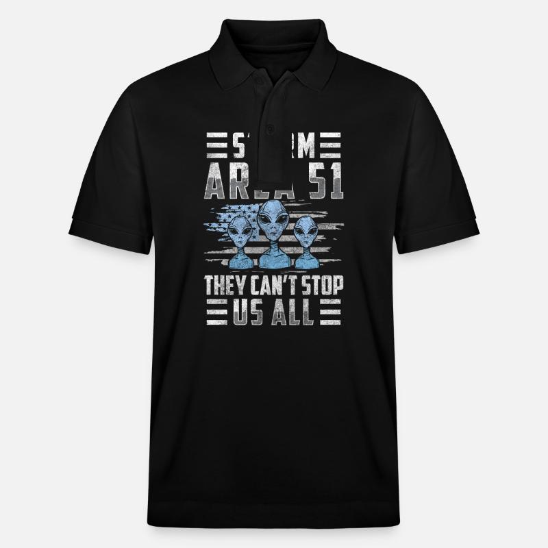 Extraterrestres, Space Stars, Science-fiction - Polo PREPSTER bio Stanley/Stella Unisexe - noir