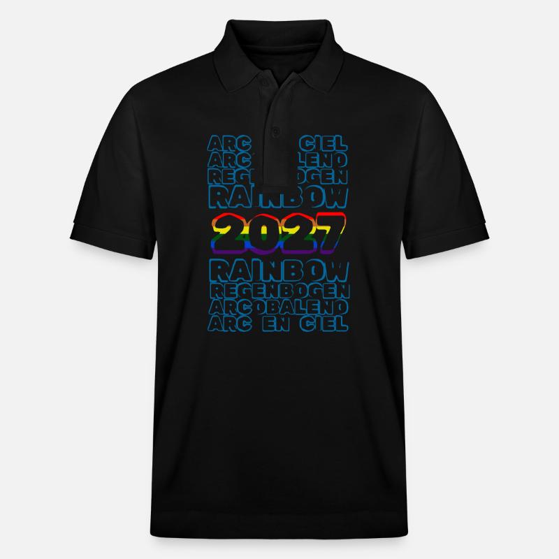 Regenbogen 2027 - Stanley/Stella Unisex Bio-Poloshirt PREPSTER - Schwarz