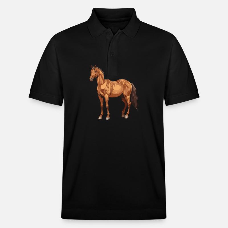 Animal Cheval - Polo PREPSTER bio Stanley/Stella Unisexe - noir