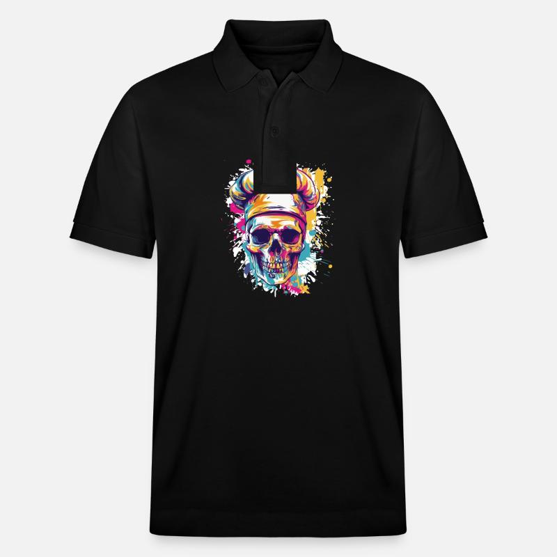 Chefkoch Koch Skull - Stanley/Stella Unisex Bio-Poloshirt PREPSTER - Schwarz