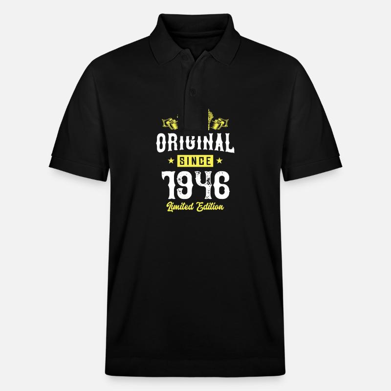 1946 Édition limitée - Polo PREPSTER bio Stanley/Stella Unisexe - noir