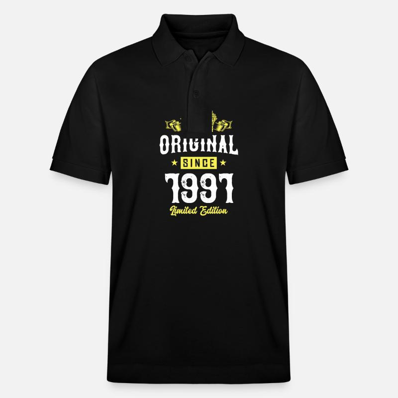 1991 Édition limitée - Polo PREPSTER bio Stanley/Stella Unisexe - noir