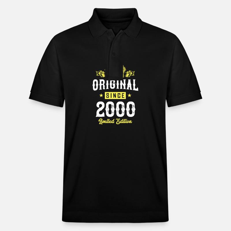 2000 Édition limitée - Polo PREPSTER bio Stanley/Stella Unisexe - noir