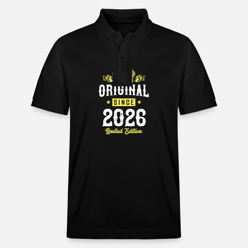 Édition limitée 2026 - Polo PREPSTER bio Stanley/Stella Unisexe - noir