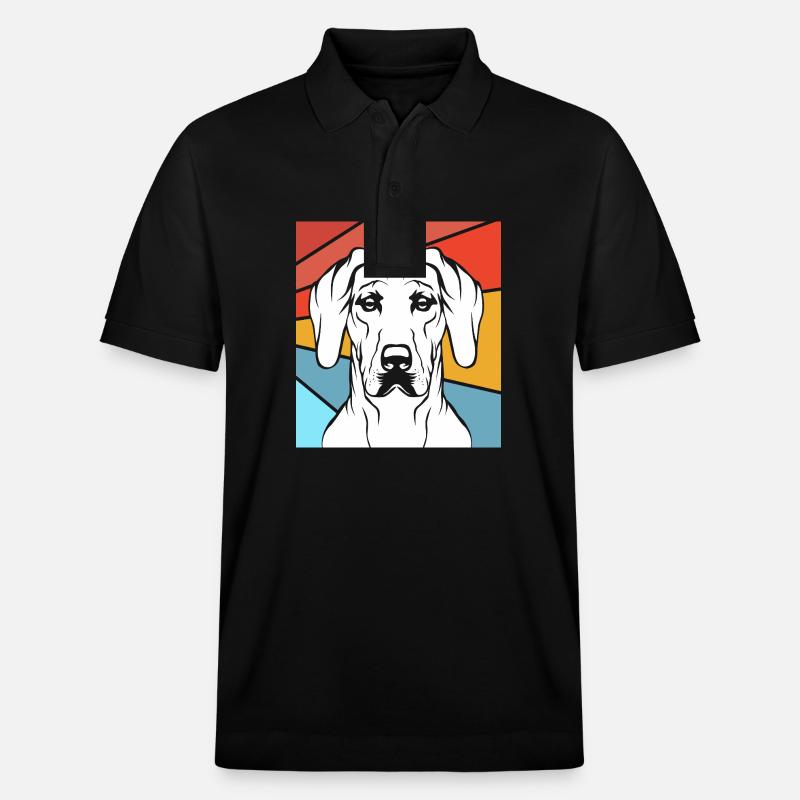 Rhodesian Ridgeback - Stanley/Stella Unisex Bio-Poloshirt PREPSTER - Schwarz