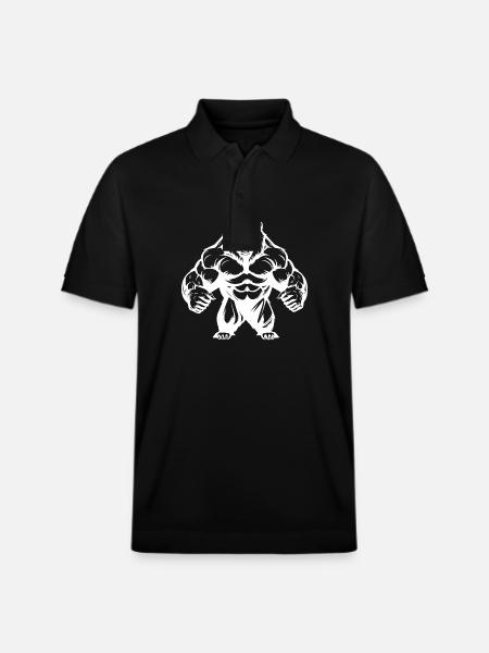 Grizzly Bear Workout - Stanley/Stella Unisex Organic Polo Shirt PREPSTER - black