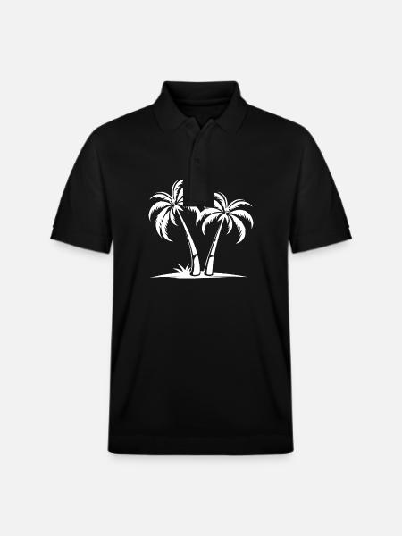Île Palm - Polo PREPSTER bio Stanley/Stella Unisexe - noir