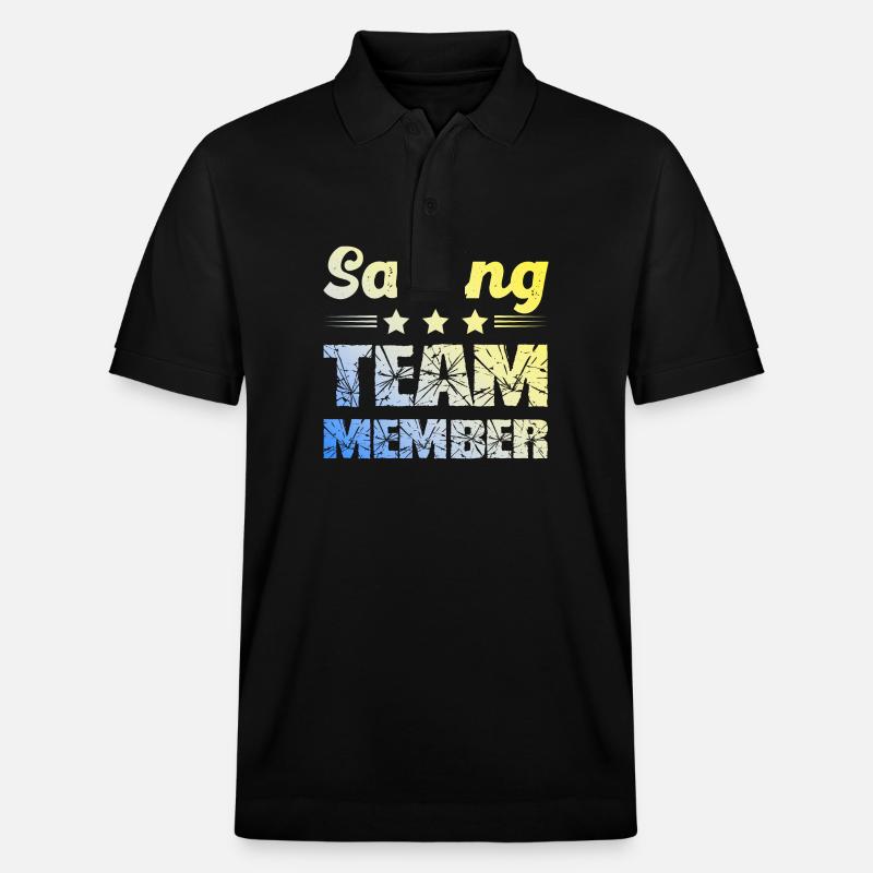 Sailing Team - Stanley/Stella Unisex Bio-Poloshirt PREPSTER - Schwarz