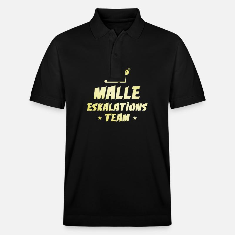 Malle Escalation - Polo PREPSTER bio Stanley/Stella Unisexe - noir