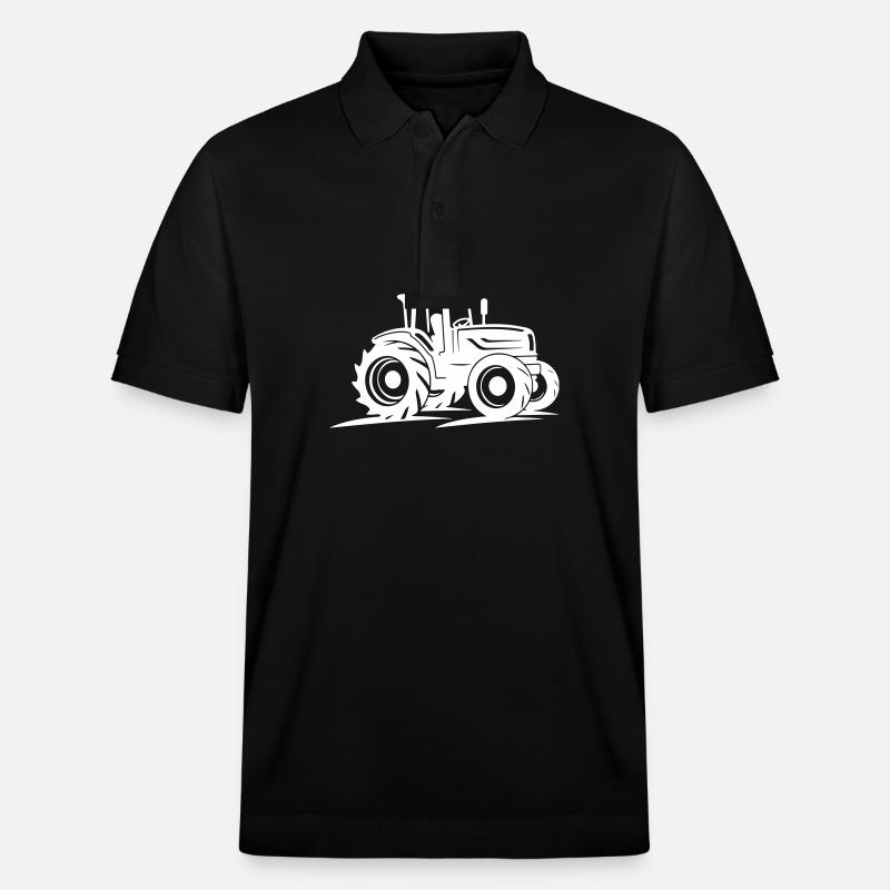 Traktor Symbol - Stanley/Stella Unisex Bio-Poloshirt PREPSTER - Schwarz