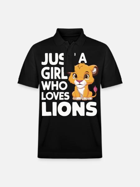 Lion Lion Animal Africa - Stanley/Stella Unisex Organic Polo Shirt PREPSTER - black