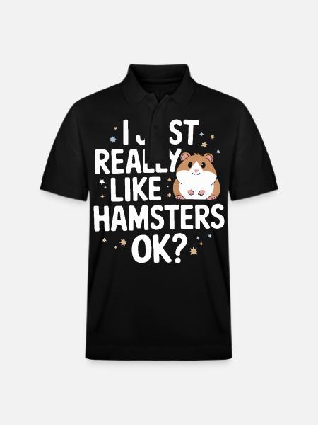 Hamster - Stanley/Stella Unisex Organic Polo Shirt PREPSTER - black