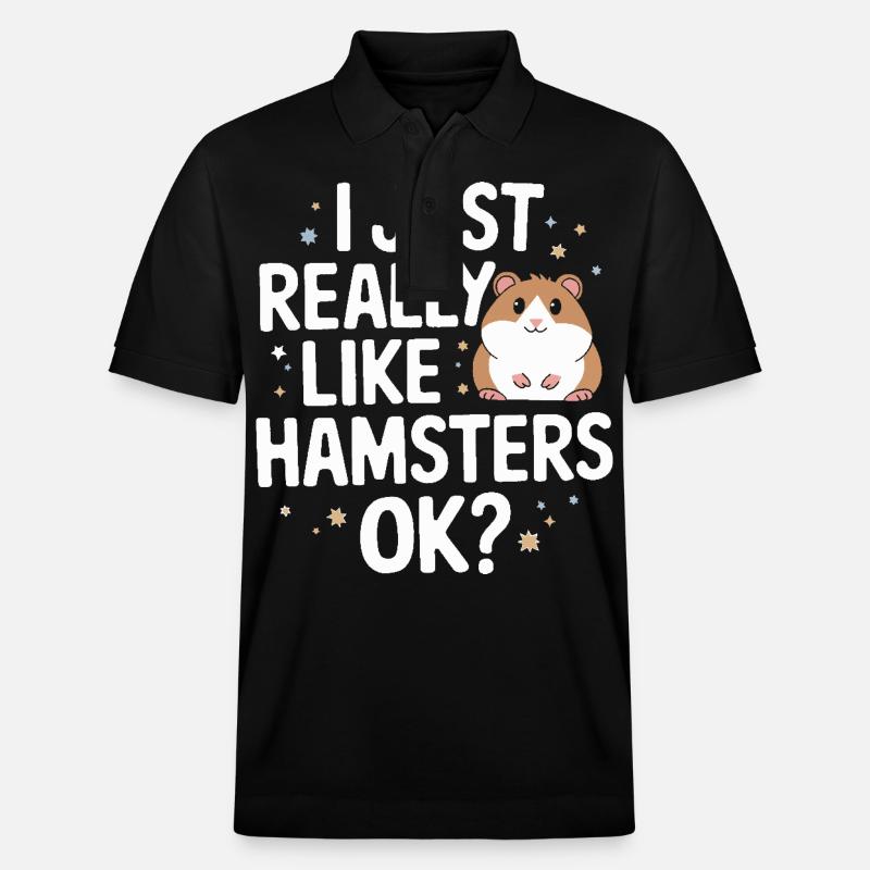 Hamster - Stanley/Stella Unisex Bio-Poloshirt PREPSTER - Schwarz