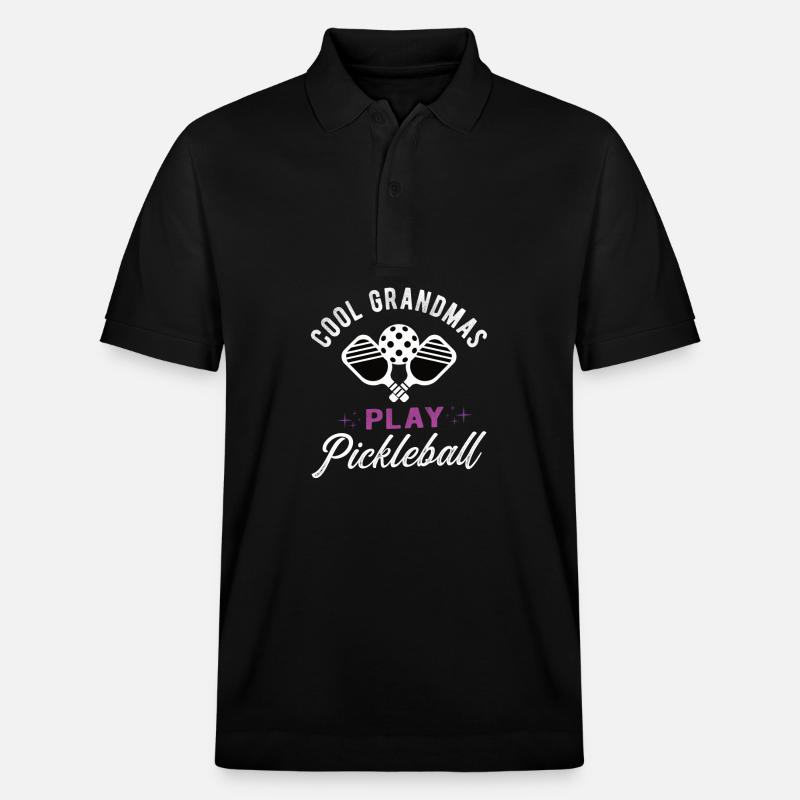 Pickle Ball Pickleball - Polo PREPSTER bio Stanley/Stella Unisexe - noir