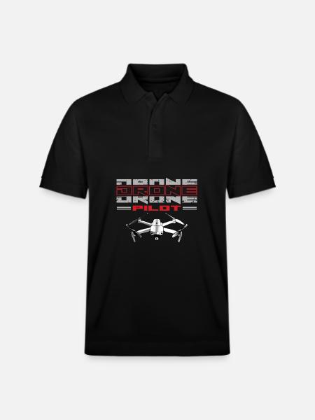 Drohnenpilot Whoop Copter FPV UAS Pilot Drone - Stanley/Stella PREPSTER økologisk unisex poloshirt - sort