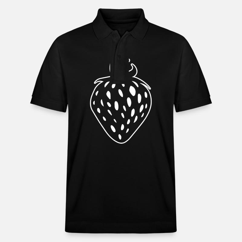 Fraise Fruit Fruit - Polo PREPSTER bio Stanley/Stella Unisexe - noir