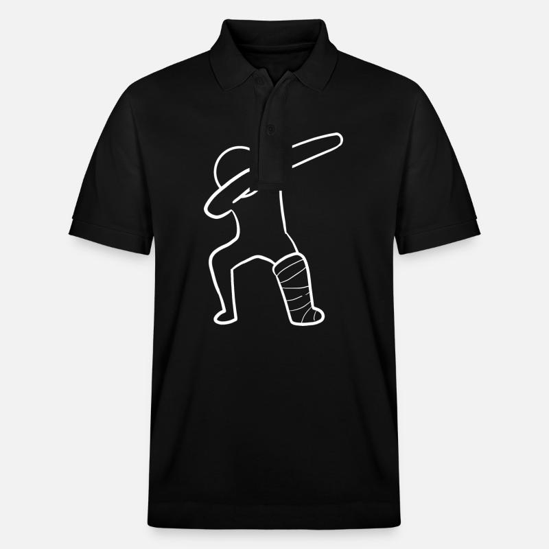 Gebrochenes Bein - Stanley/Stella Unisex Bio-Poloshirt PREPSTER - Schwarz