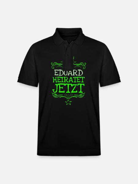 Bachelor Eduard - Stanley/Stella Unisex Organic Polo Shirt PREPSTER - black