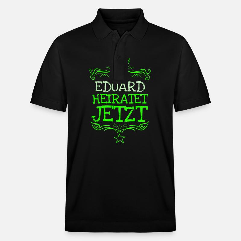 Bachelor Eduard - Stanley/Stella Unisex Bio-Poloshirt PREPSTER - Schwarz