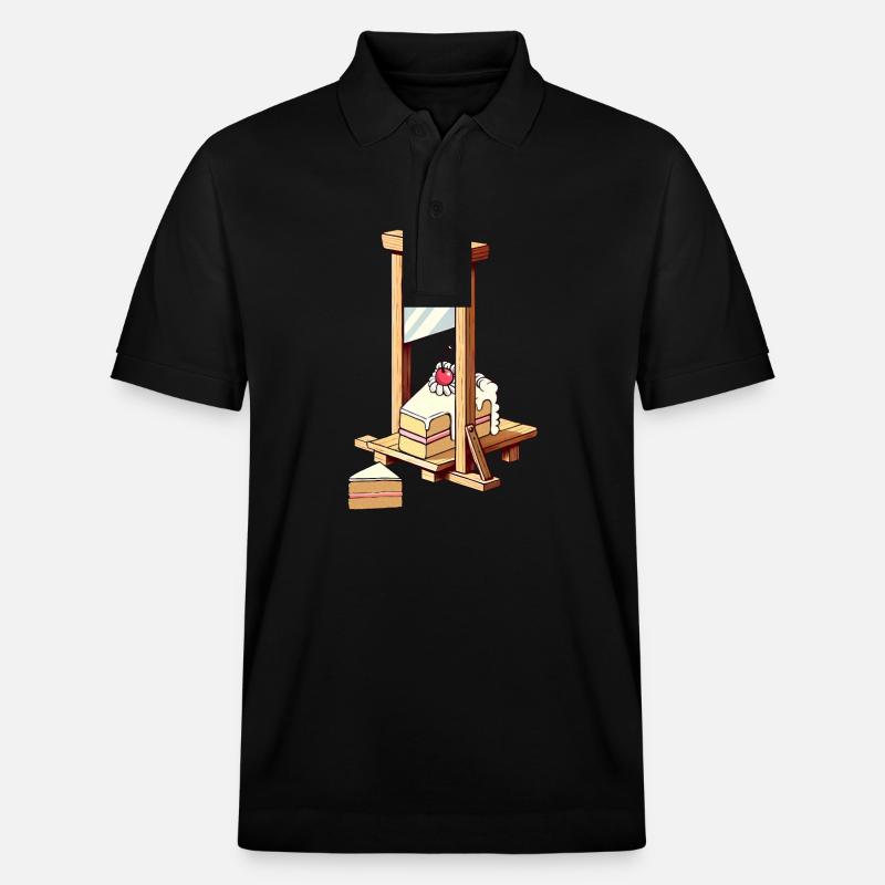 Guillotine « Laissez-les manger du gâteau » - Polo PREPSTER bio Stanley/Stella Unisexe - noir