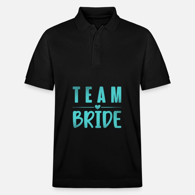 Team Braut - Stanley/Stella Unisex Bio-Poloshirt PREPSTER - Schwarz