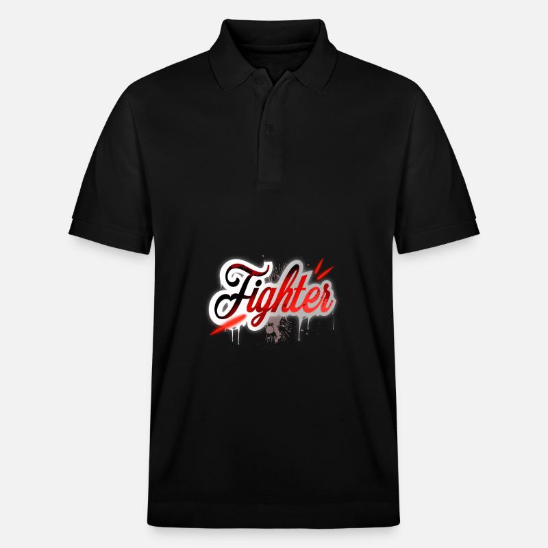 Combattant - Polo PREPSTER bio Stanley/Stella Unisexe - noir