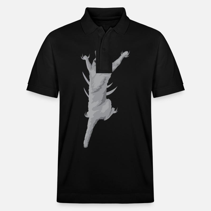 Cat Climbing 3D (Katze) - Stanley/Stella Unisex Bio-Poloshirt PREPSTER - Schwarz