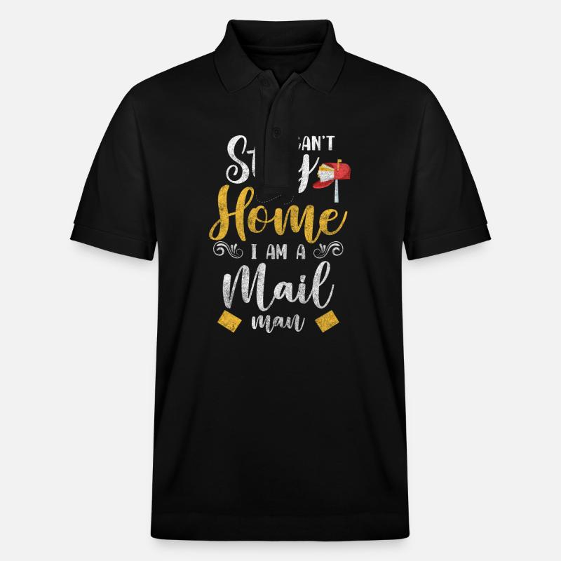 Poste Travail Facteur - Polo PREPSTER bio Stanley/Stella Unisexe - noir