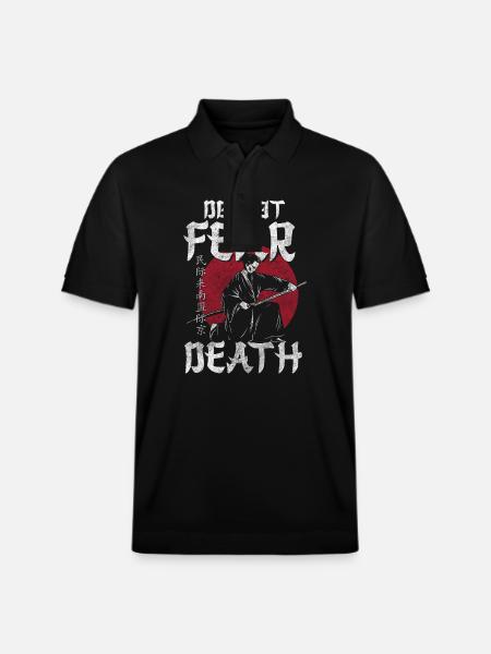 Samurai Sword Courage Ronin - Stanley/Stella Unisex Organic Polo Shirt PREPSTER - black