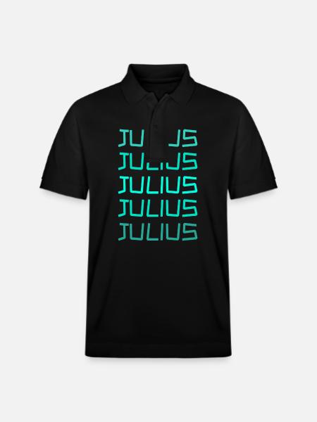 Julius as a first name - Stanley/Stella Unisex Organic Polo Shirt PREPSTER - black