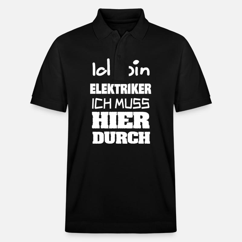 Elektriker als Beruf - Stanley/Stella Unisex Bio-Poloshirt PREPSTER - Schwarz