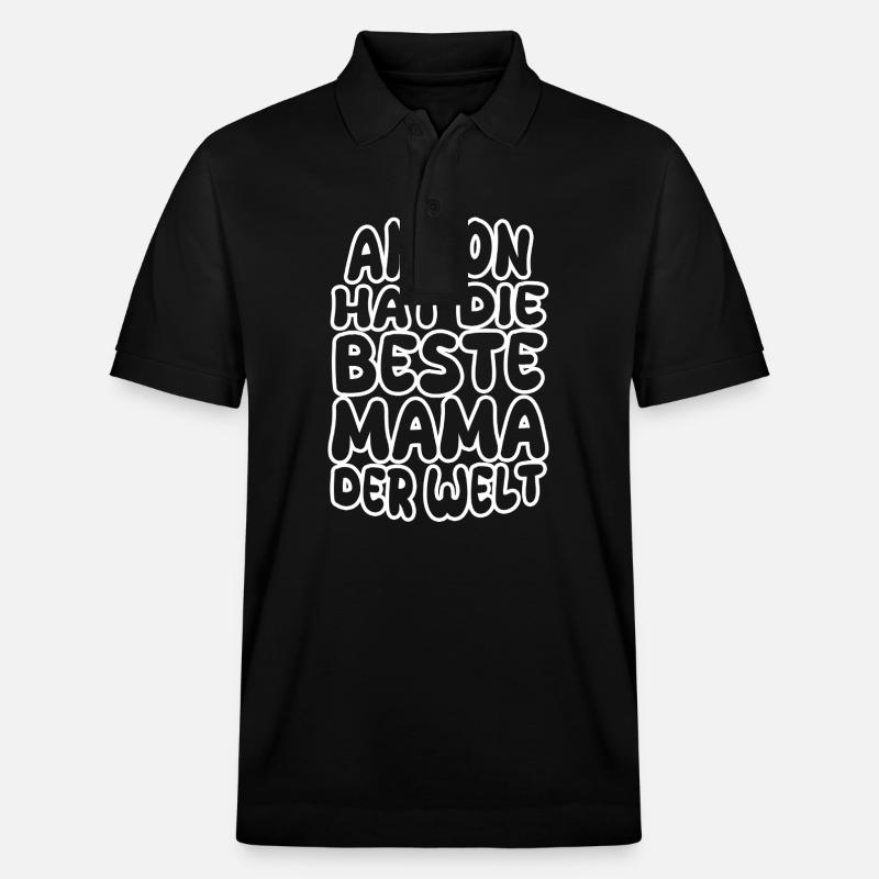 Anton comme un dicton - Polo PREPSTER bio Stanley/Stella Unisexe - noir